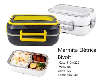 Imagem de Marmita Elétrica Veicular Casa Bivolt 110v 220v 12v 24v