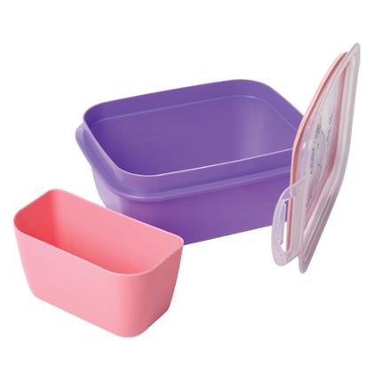 Imagem de Marmita Infantil Lancheira para Levar Passeio Viagem 630ml Tampa com Trava Plasutil 