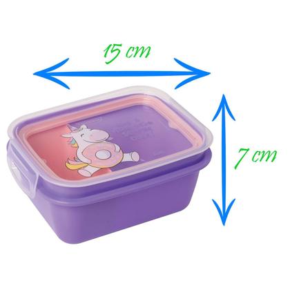 Imagem de Marmita Infantil Lancheira para Levar Passeio Viagem 630ml Tampa com Trava Plasutil 