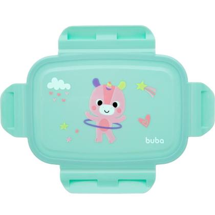 Imagem de Marmita Lancheira Infantil Bento Box Pote Aluminio Potinho com Divisória  Bubazoo - Buba