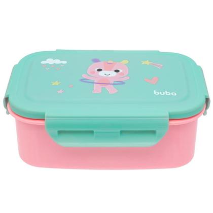 Imagem de Marmita Lancheira Infantil Bento Box Pote Aluminio Potinho com Divisória  Bubazoo - Buba