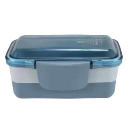 Imagem de Marmita Lancheira Pote - Azul- vai ao Micro-ondas de 2 Andares 950ml - Jacki Design