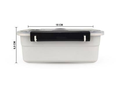 Imagem de Marmita Pote Nitron Bom Apetite 800ML Bandeja Com Divisórias e Válvula Livre de BPA Microondas Banho Maria