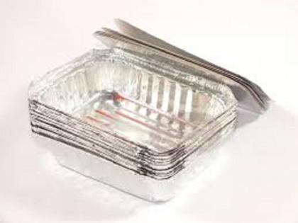 Imagem de Marmita quentinha de alumínio com tampa 250ml ***caixa com 200 unidades***