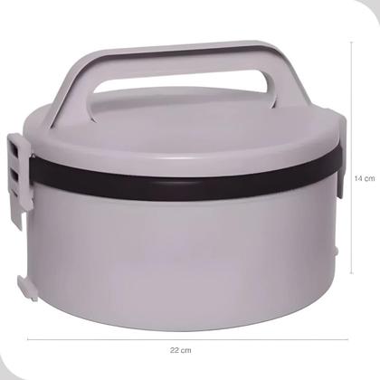 Imagem de Marmita Termica Alça 1,5L Sem Divisória Microondas Soprano