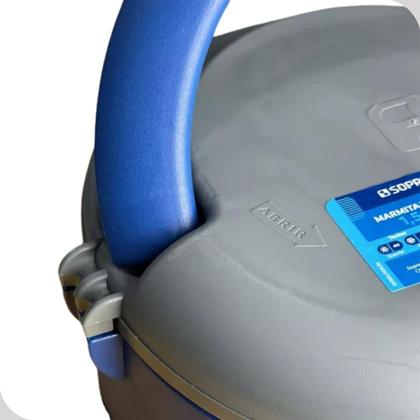 Imagem de Marmita Termica Com Alça 1,5L Sem Divisória Azul Soprano