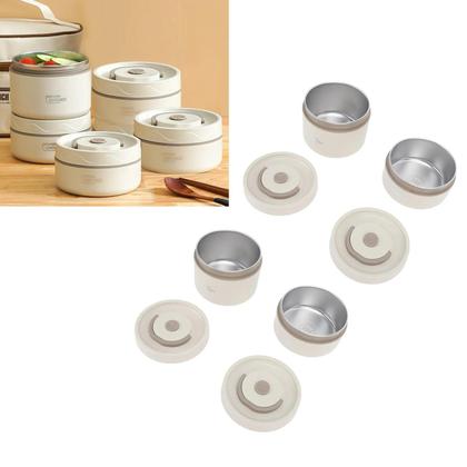 Imagem de Marmita Térmica De Aço Inoxidável 304 Selada Multifuncional Portátil Com Bolsa