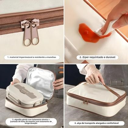 Imagem de Marmita Térmica De Aço Inoxidável Para Trabalhadores De Escritório E Estudantes, Bento Portátil