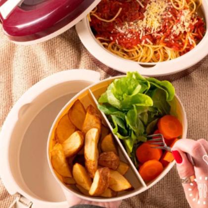 Imagem de Marmita Térmica Dupla Refeição Almoço Comida Marmitex