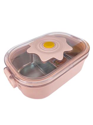 Imagem de Marmita Térmica Infantil Aço Inoxidável Com 2 Compartimentos