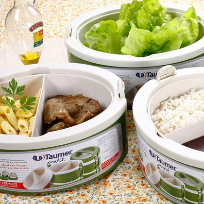 Imagem de Marmita Termica Pratik 3 Andares, Jogo de Pratos com Divisorias