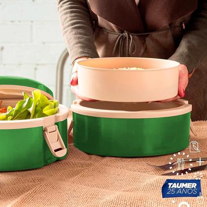 Imagem de Marmita Termica Pratik 3 Andares, Jogo de Pratos com Divisorias