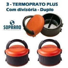 Imagem de Marmita Termoprato Plus Com Divisão 1,5 L Soprano