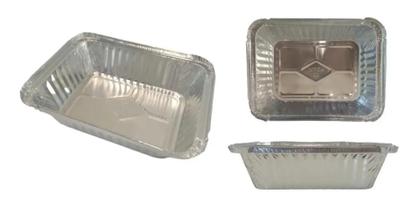 Imagem de Marmitex/Bandeja De Alumínio Retangular D2 1000ml - 100 Unidades