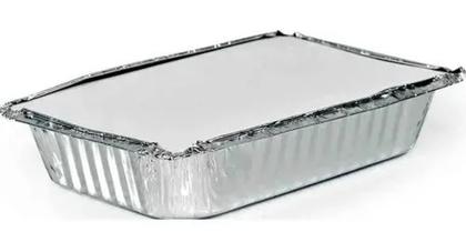 Imagem de Marmitex/Bandeja De Alumínio Retangular D2 1000ml - 100 Unidades