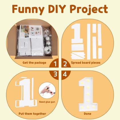 Imagem de Marquee Light Up Numbers imprsv Mosaic 91 cm para 40º aniversário