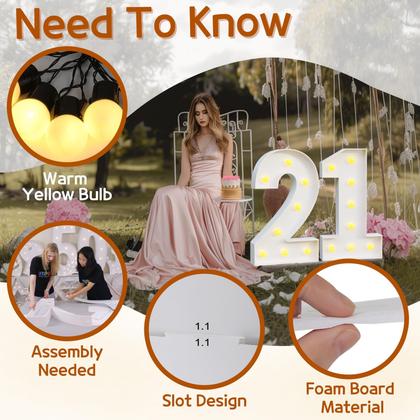 Imagem de Marquee Light Up Numbers imprsv Mosaic 91 cm para 40º aniversário