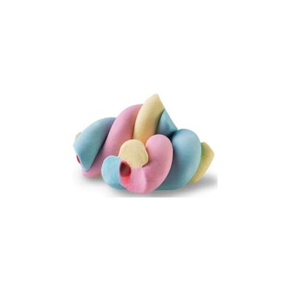 Imagem de Marshmallow Fini Torção Colorido Recheadinho Pacote 250grs