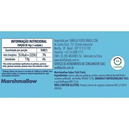 Imagem de Marshmallow Recheado Tubinho c/ Vários Recheios de Frutas