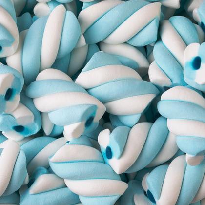 Imagem de Marshmallow Torção Azul Recheadinho - 80 g - 1 unidade - Fini - Rizzo