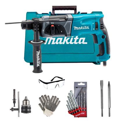 Imagem de Martelete Combinado Sds HR2470 800w Makita kit 8