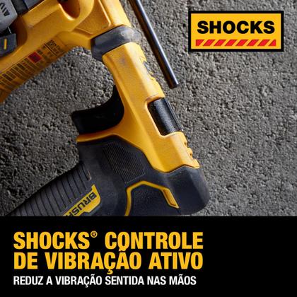 Imagem de Martelete Perfurador 20V MAX* ATOMIC SDS 5/8” - 2 Baterias 5Ah, Carregador e Controle de Vibração - Ref. DCH172B-B3