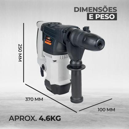 Imagem de Martelete Perfurador Rompedor 1500w 4100im 5j 220V Com Maleta Pró Euro