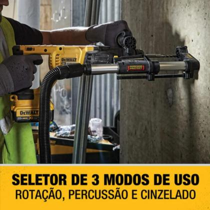 Imagem de Martelete Perfurador/Rompedor 20V MAX SDS Plus 1'' (26mm) com Potência de 2,6J e 2 Baterias de 5Ah - DCH133B-B3
