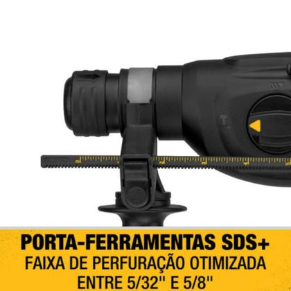 Imagem de Martelete Perfurador/Rompedor 20V MAX SDS Plus 1'' (26mm) com Potência de 2,6J e 2 Baterias de 5Ah - DCH133B-B3