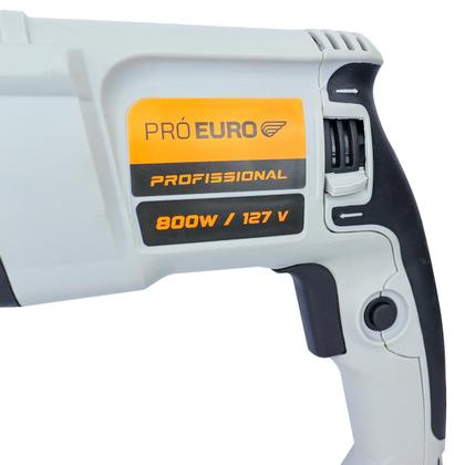 Imagem de Martelete Perfurador Rompedor 800w 2.8J Profissional 127V Com Maleta Pró Euro