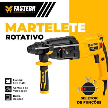 Imagem de Martelete Perfurador Rompedor Profissional 820W Com Maleta E Acessorios