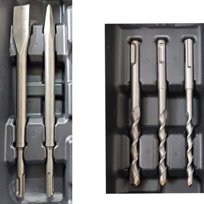 Imagem de Martelete Perfurador Rompedor Sds 6J 1250W 127V Kit Nakan