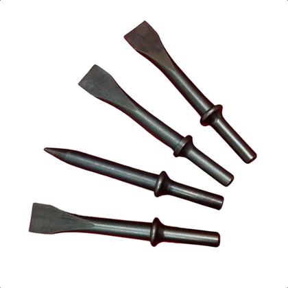 Imagem de Martelete Pneumático 150mm Encaixe Sextavado com Cinzéis Profissional para Funilaria Corte Rebite Solda Automotiva Industrial Sigma