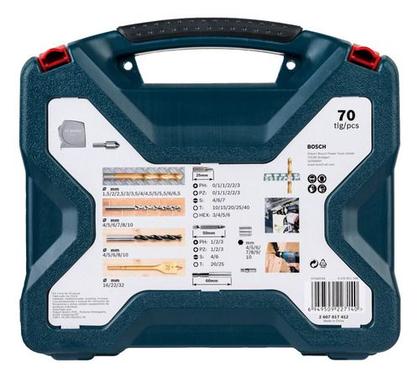 Imagem de Martelete Rompedor Gbh 187-li Bosch 2 Baterias Kit 70 Peças