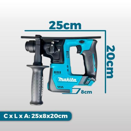 Imagem de Martelete Rotativo Makita HR140DZ SDS Plus sem Bateria e Carregador