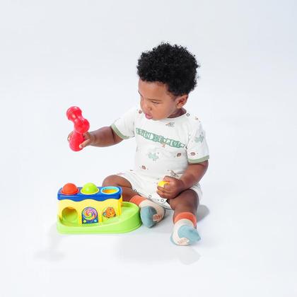 Imagem de Martelinho Bate Bola Brinquedo Infantil Didático Coordenação Motora Visual 12 Meses+ Pimpolho