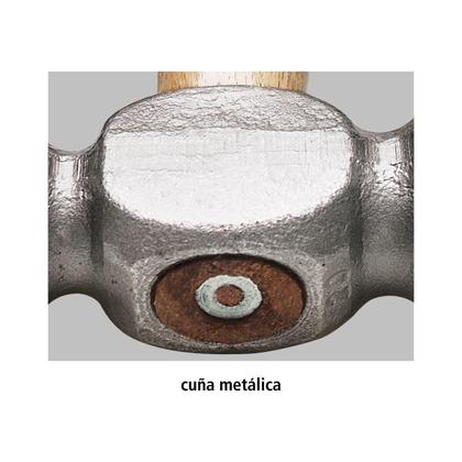 Imagem de Martelo de Bola 500 g Tramontina Basic com Cabo em Madeira Envernizada