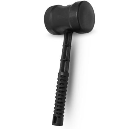 Imagem de MARTELO DE BORRACHA CABO PLAST PRETO 60mm - ROMA