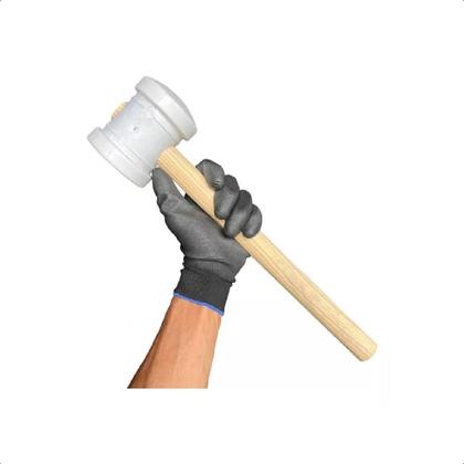 Imagem de Martelo de Borracha Policloreto Vinila Branco 80mm - Eda 9EG