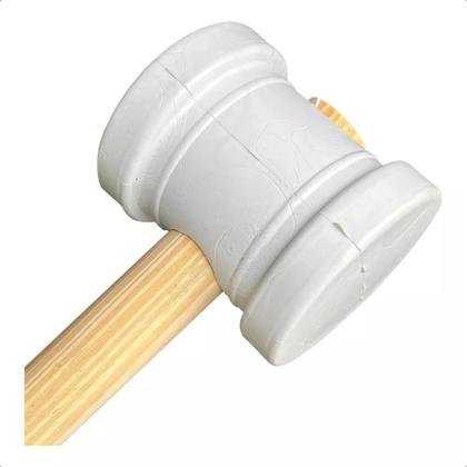 Imagem de Martelo de Borracha Policloreto Vinila Branco 80mm - Eda 9EG