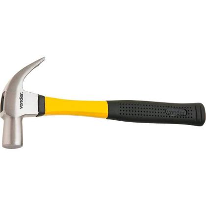 Imagem de Martelo De Unha Profissional 25mm Cabo Fibra Antiderrapante Uso Doméstico E Obra