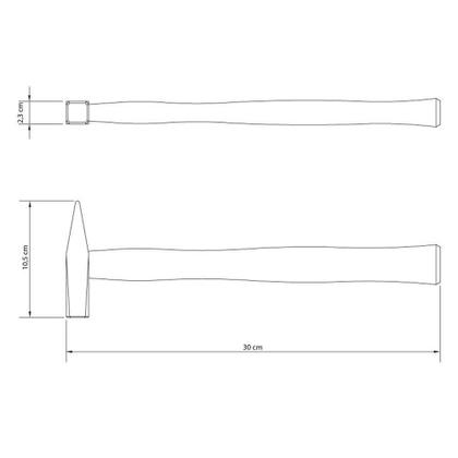 Imagem de Martelo Pena 300 G Tramontina Basic Com Cabo Em Madeira Envernizada Tramontina