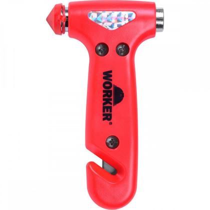 Imagem de Martelo quebra vidro corta cinto emergencia automovel worker