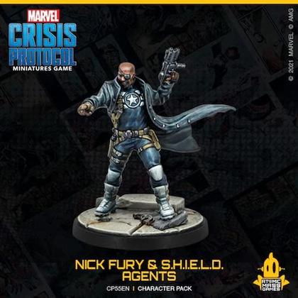 Imagem de Marvel Crisis Protocol Nick Fury & S.H.I.E.L.D. Agents Character Pack Miniaturas Jogo de Batalha Jogo de Estratégia para Adultos com Idade 14+ 2 Jogadores Média Playtime 90 Minutos por Atomic Mass Games,Vários,CP55PT