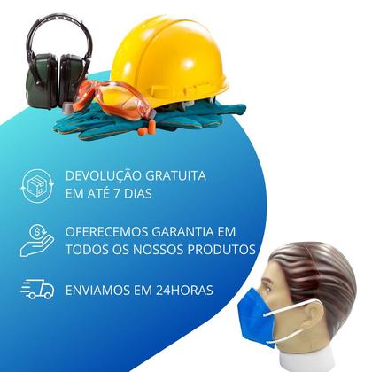 Imagem de Máscar Respirador PFF2 Sem Válvula Azul SUPER SAFETY CA 44241