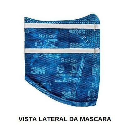 Imagem de Mascara 3m 9820 pff2 azul ( kit com 03 peças ) 