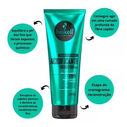 Imagem de Máscara Acidificante Haskell Cabelo Poroso + Cumbuca