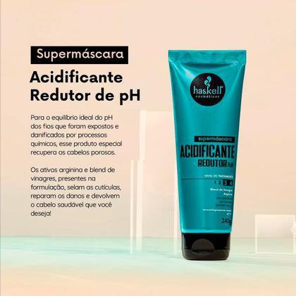 Imagem de Máscara Acidificante Haskell Cabelo Poroso + Cumbuca