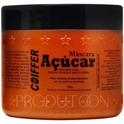 Imagem de Máscara Açucar Coiffer 350g Para Cabelos Emborrachados