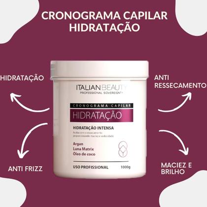Imagem de Mascara alto impacto hidratação italian bealty terapia pos escova detok 1000ml